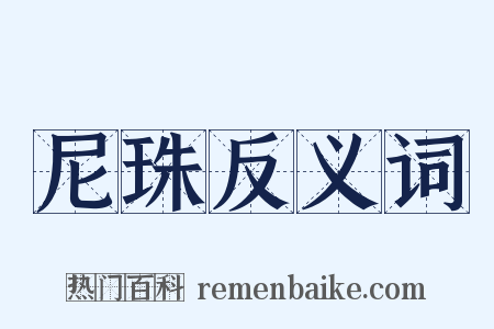 尼珠反义词是什么意思的图片